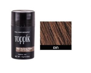TOPPIK טופיק סיבי שיער צבע חום | 12 גרם