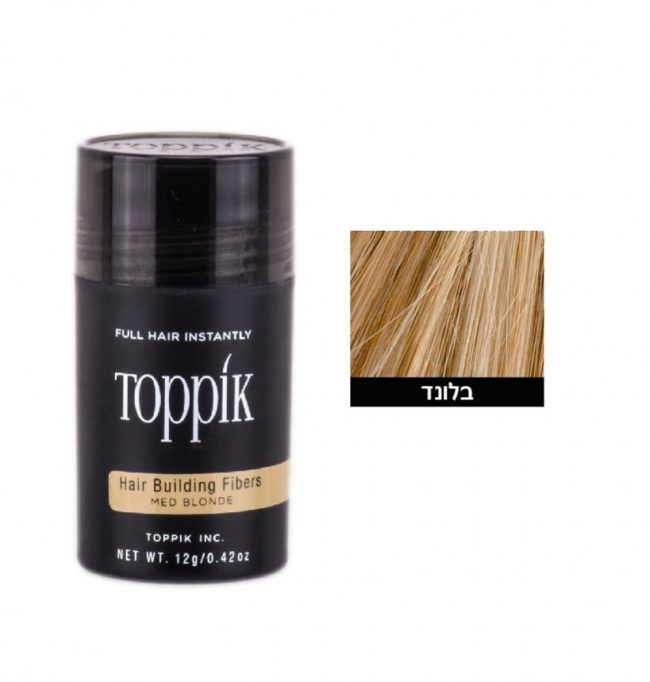 TOPPIK טופיק סיבי שיער צבע בלונד | 12 גרם