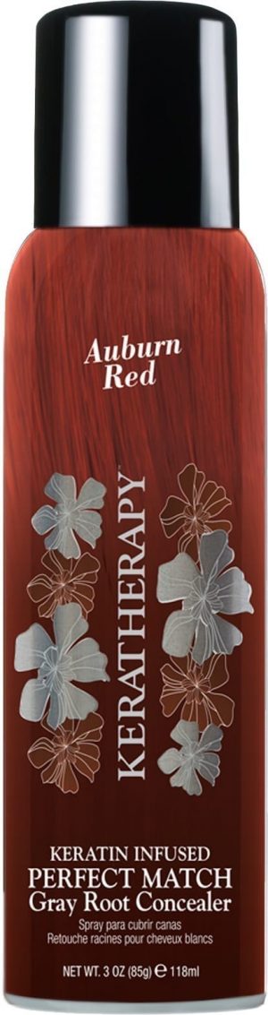 קראטרפי | ספריי קראטין בצבע אדום לכיסוי שיער לבן | 118 מ"ל