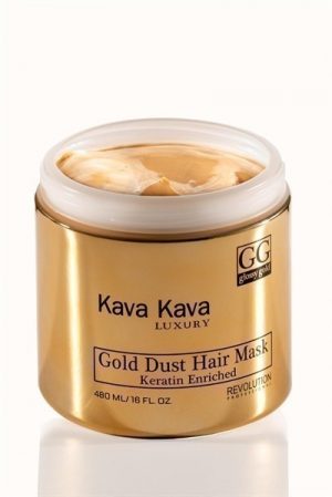 KAVA KAVA קאווה קאווה GOLD DUST | מסכה גולד דאסט זהב לשיער יבש/פגום | 480 מ"ל