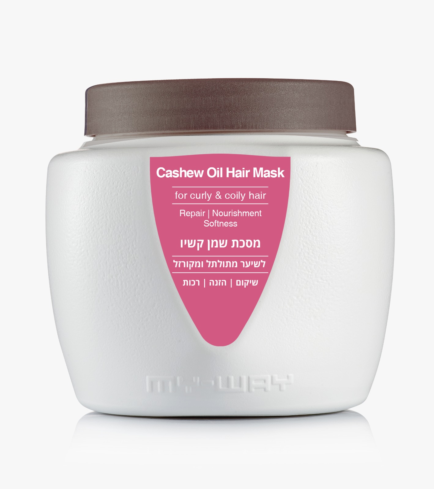 מאי וואי מסכת קשיו לשיער יבש, צבוע ומתולתל | 500 מ"ל מאי וואי מסכת קשיו לשיער יבש, צבוע ומתולתל | 500 מ"ל