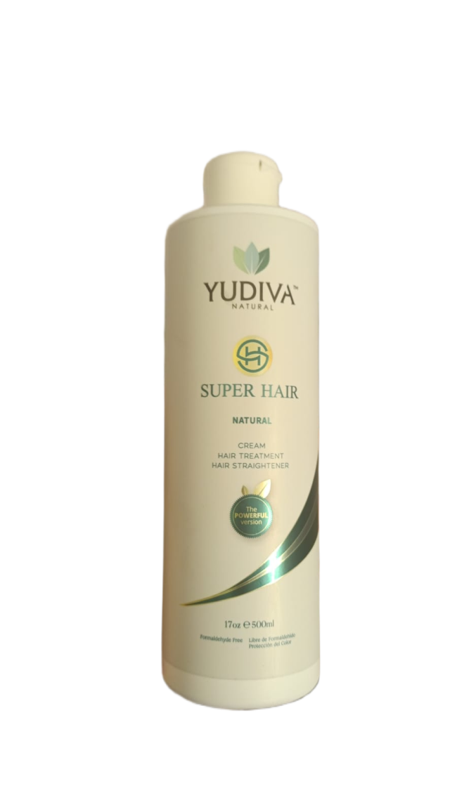 YUDIVA יודיבה | החלקת שיער סופר הייר SUPER HAIR לשיער טבעי | 500 מ"ל